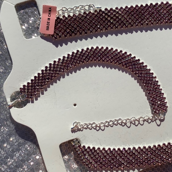 Bling Bling Collar Necklace and Bracelet Set - Picture 5 of 9